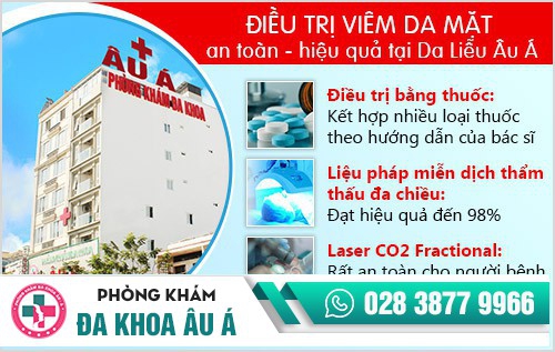 điều trị viêm da mặt